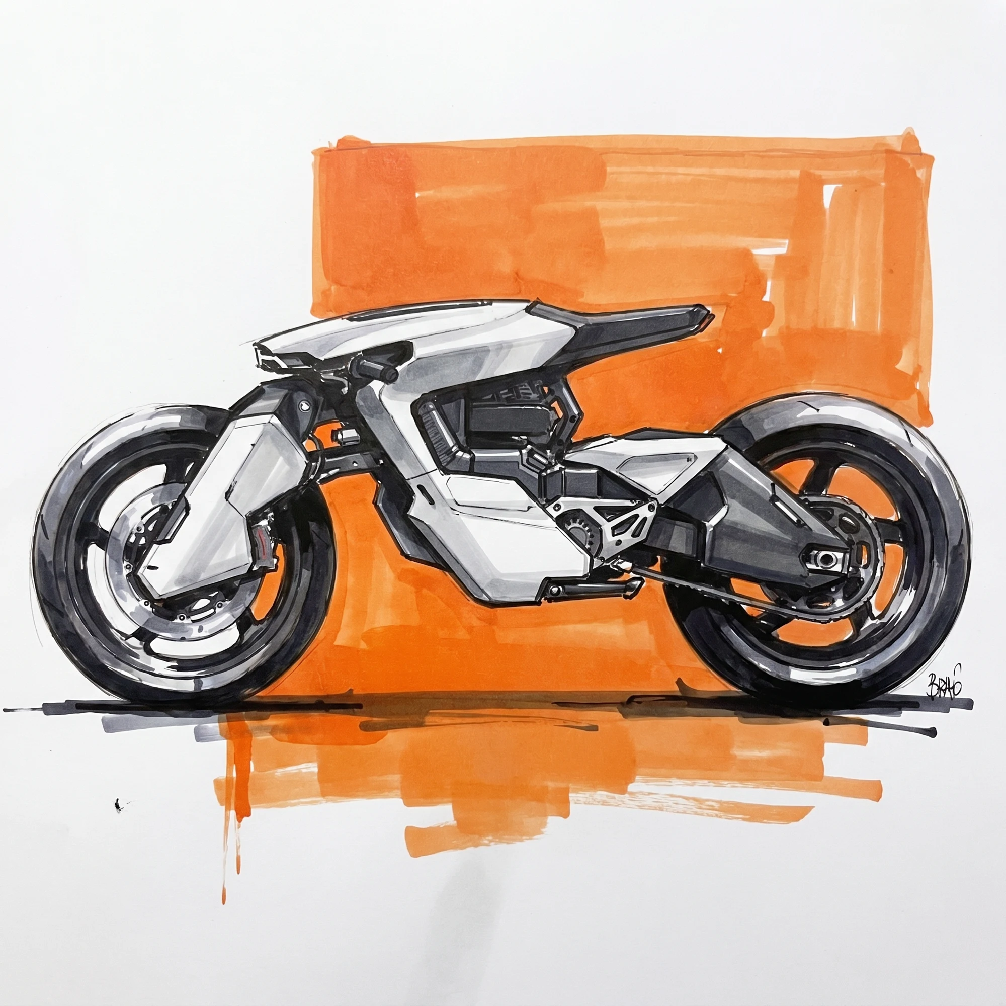Form exploration in sketch.
