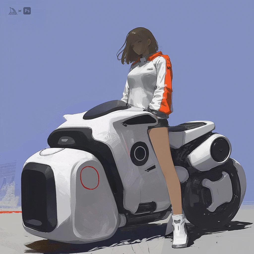 Rider & machine concept study by WANN