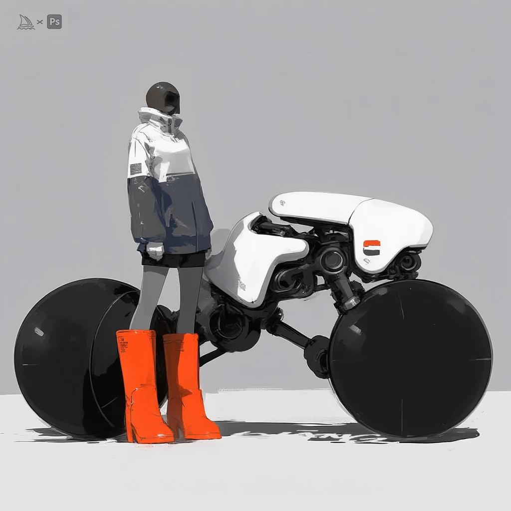Rider & machine concept study by WANN