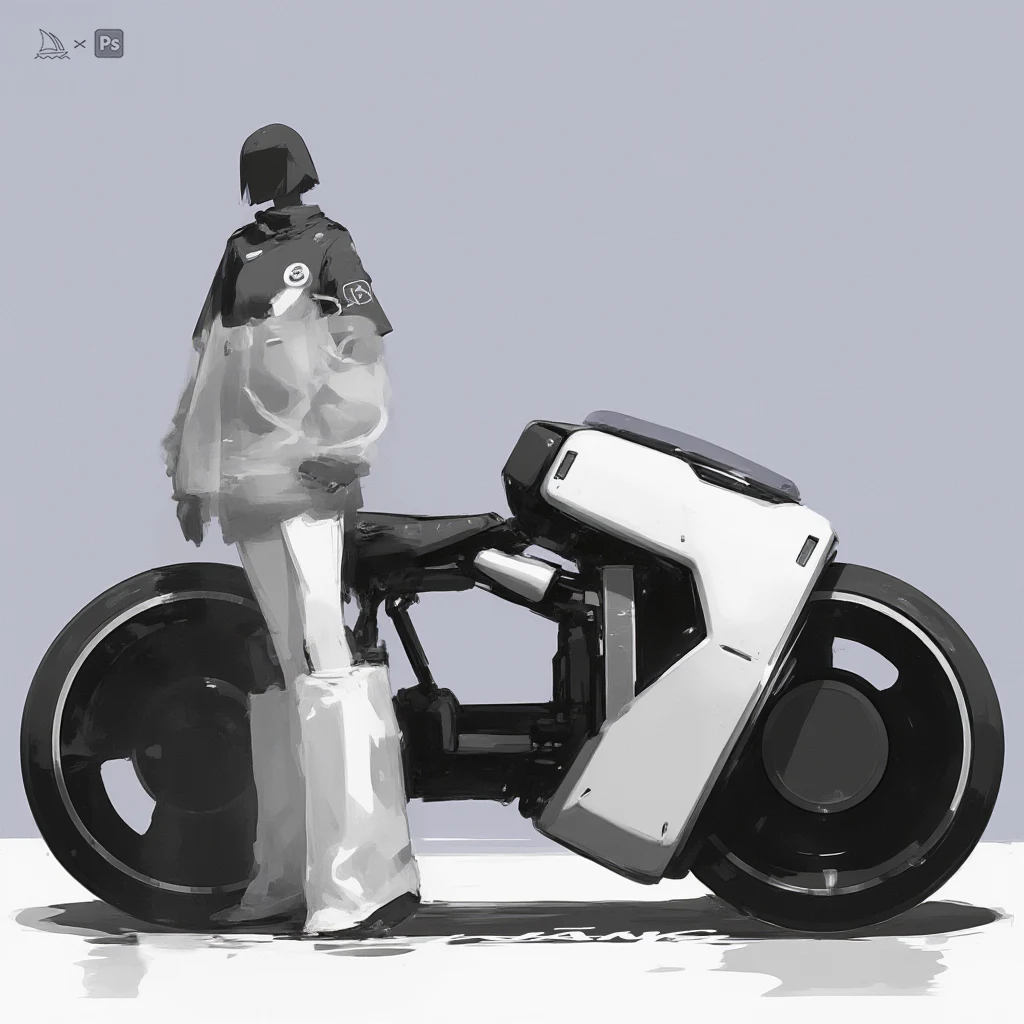 Rider & machine concept study by WANN
