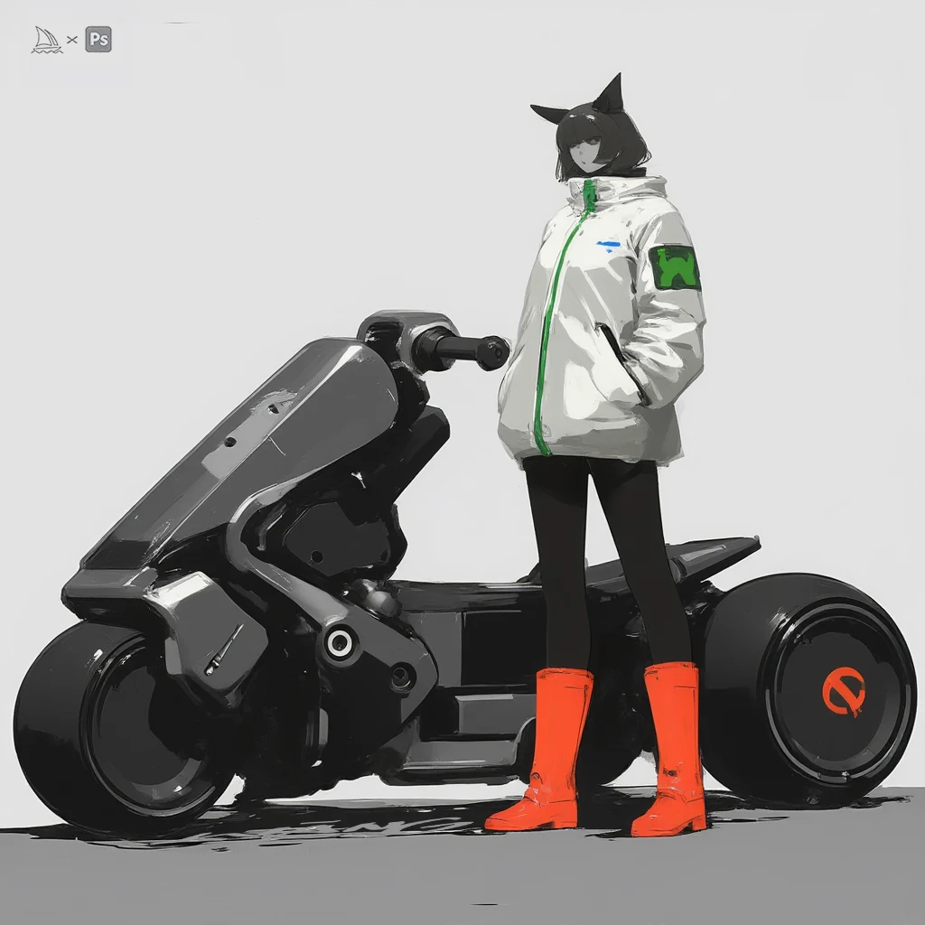 Rider & machine concept study by WANN