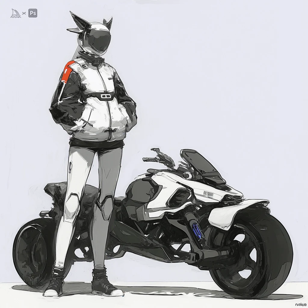Rider & machine concept study by WANN