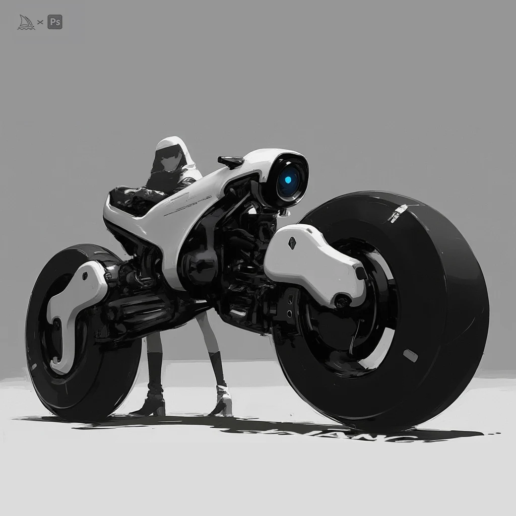 Rider & machine concept study by WANN