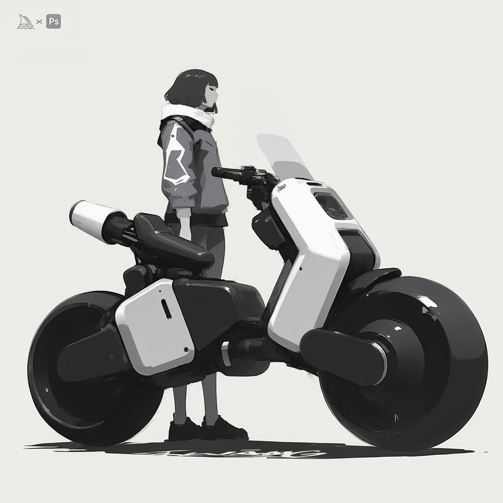 Rider & machine concept study by WANN
