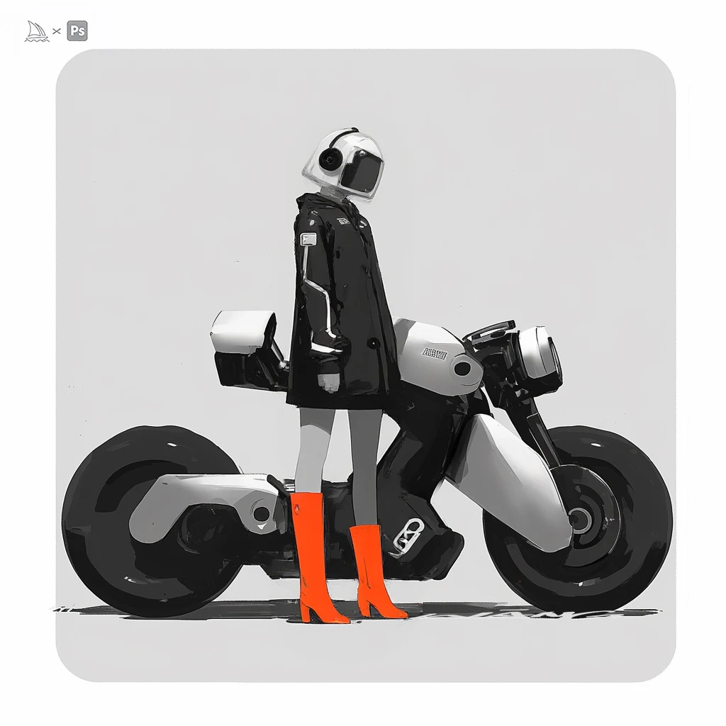 Rider & machine concept study by WANN