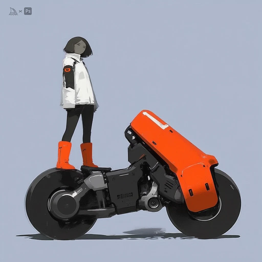 Rider & machine concept study by WANN