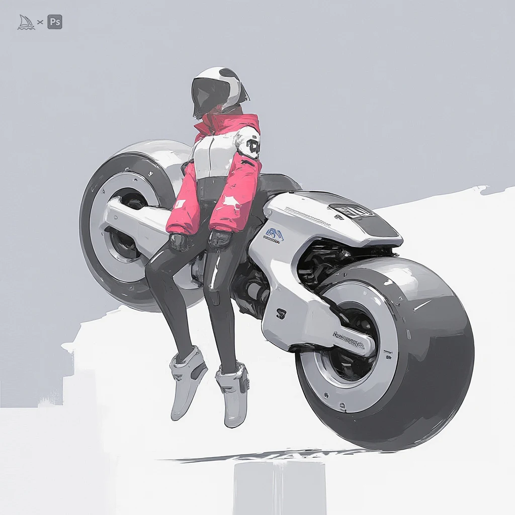 Rider & machine concept study by WANN