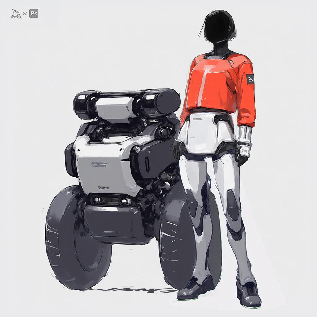 Rider & machine concept study by WANN