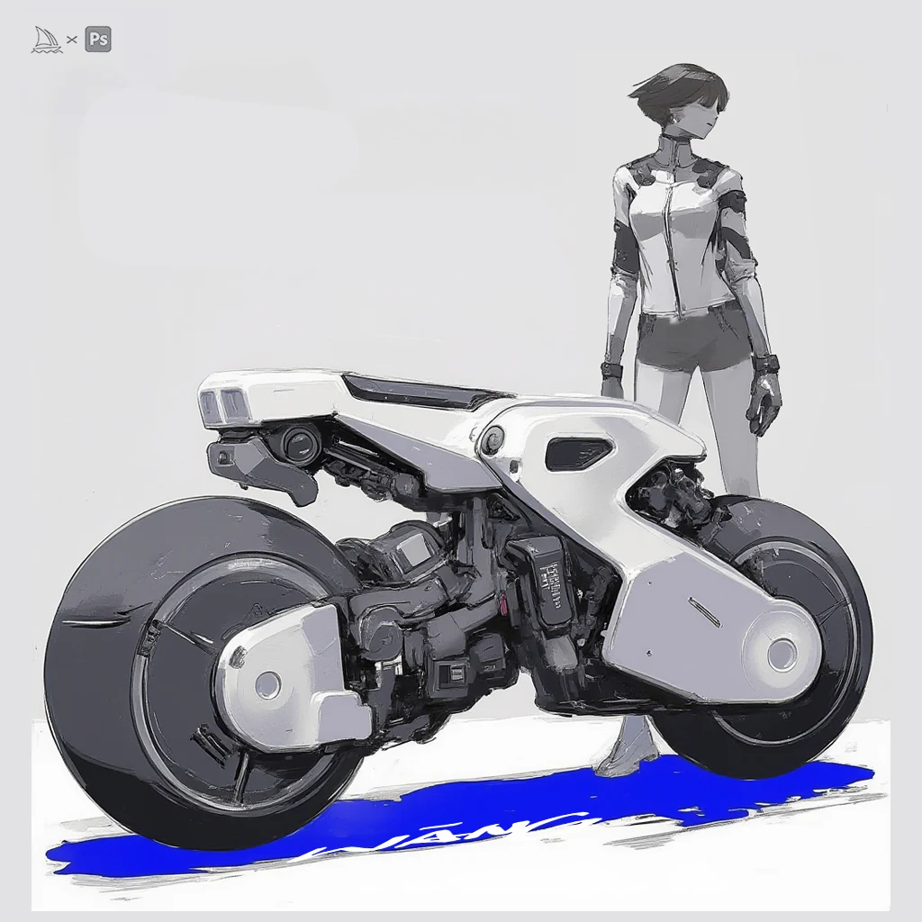 Rider & machine concept study by WANN