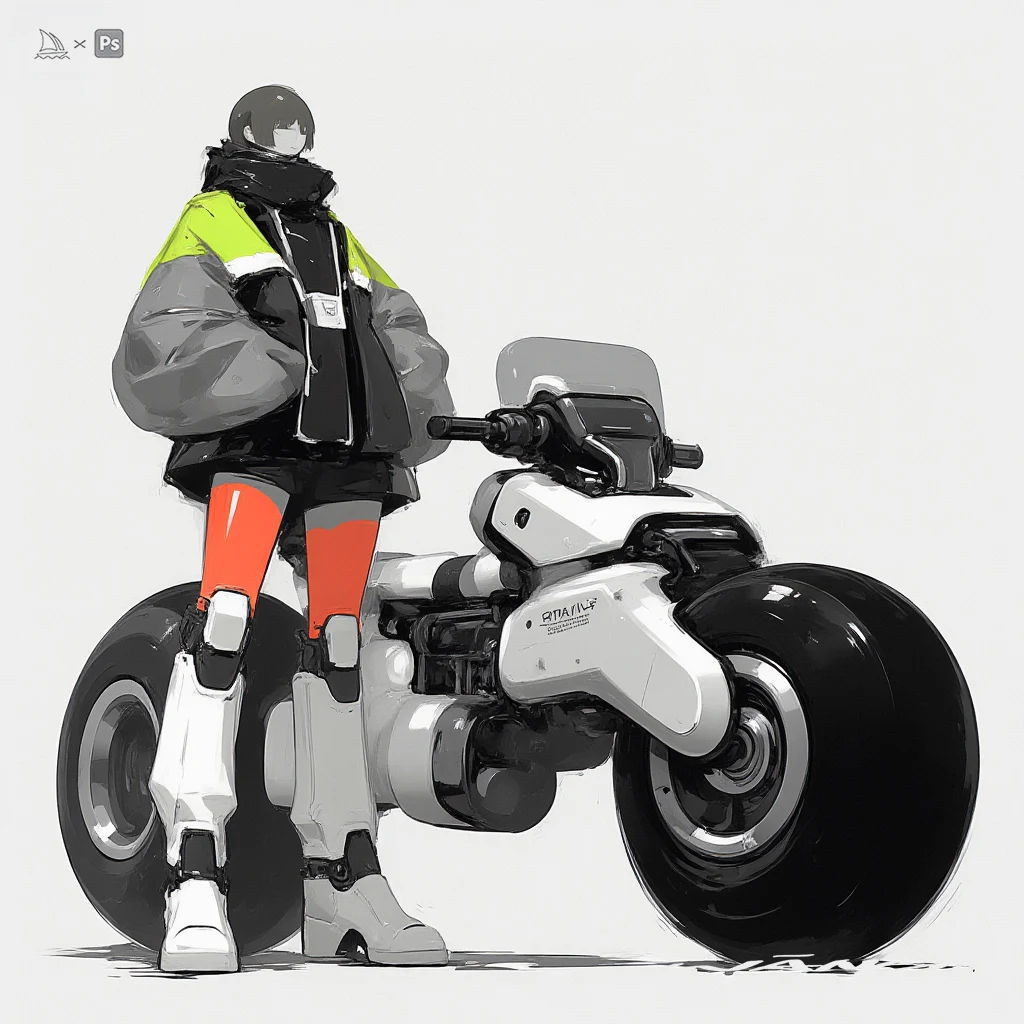 Rider & machine concept study by WANN