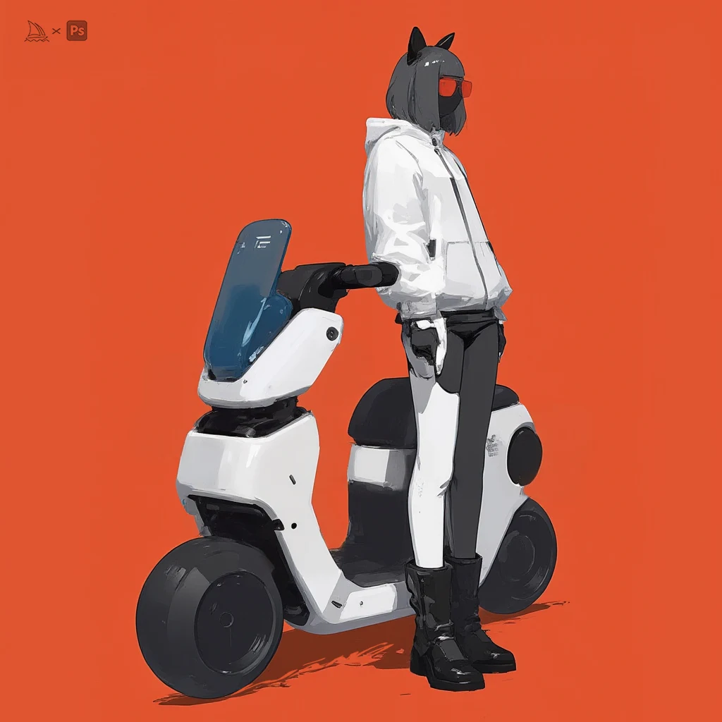 Rider & machine concept study by WANN