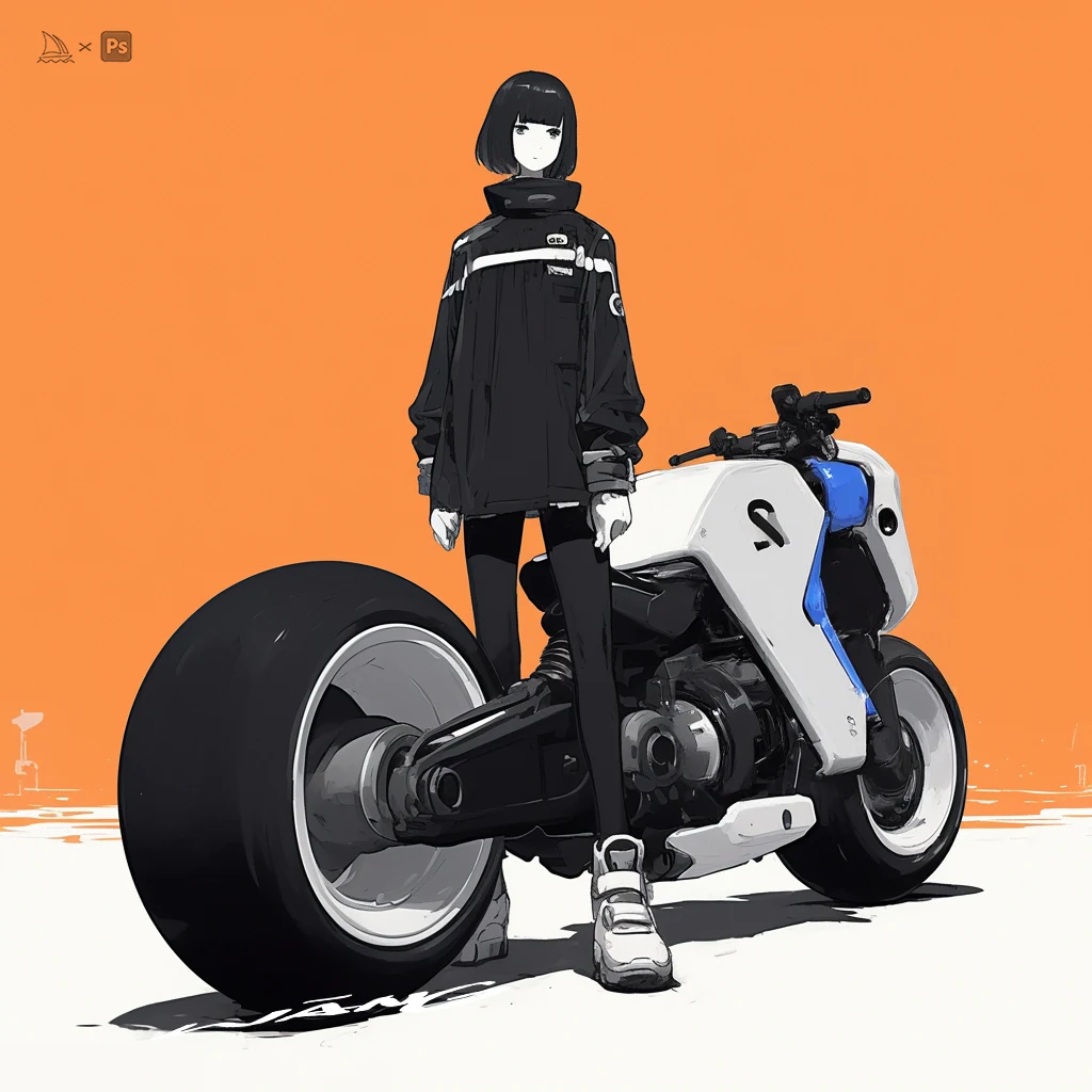 Rider & machine concept study by WANN