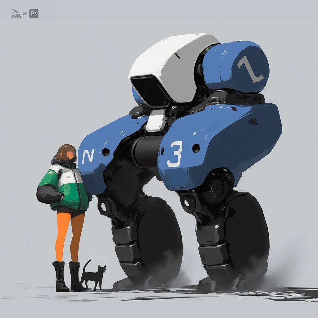 Robot & human concept study by WANN