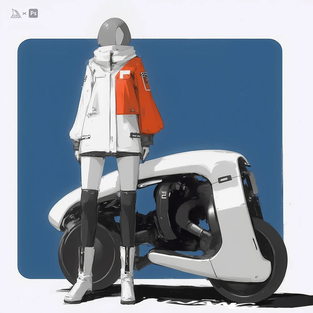 Rider & machine concept study by WANN