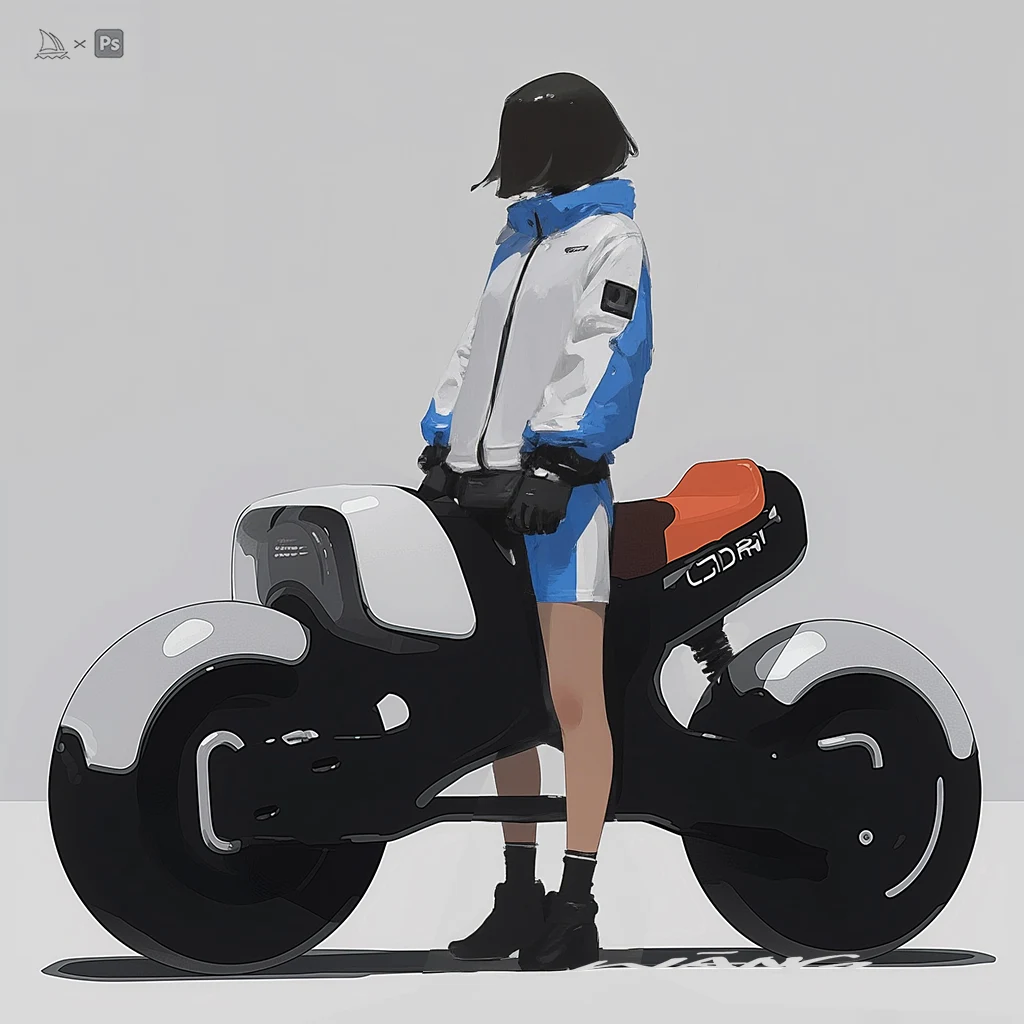 Rider & machine concept study by WANN