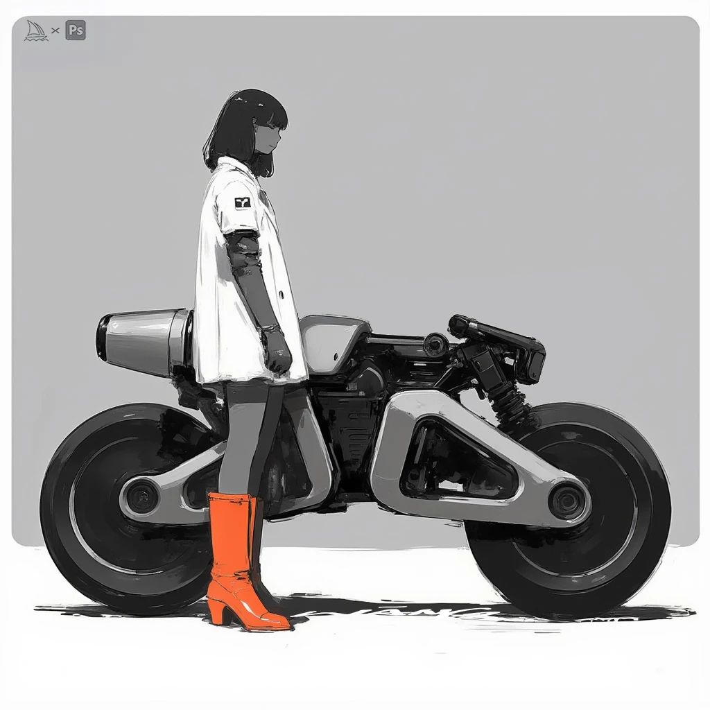Rider & machine concept study by WANN
