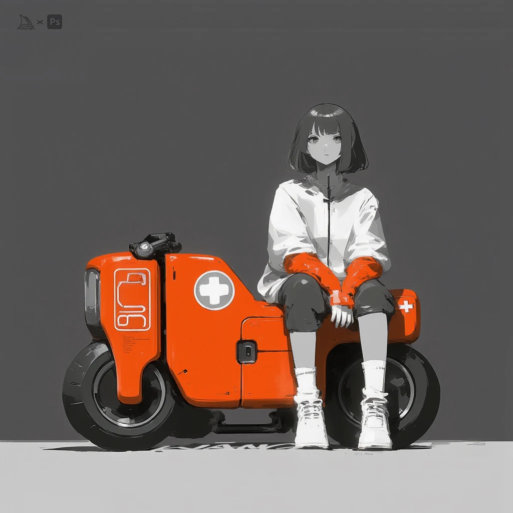Rider & machine concept study by WANN