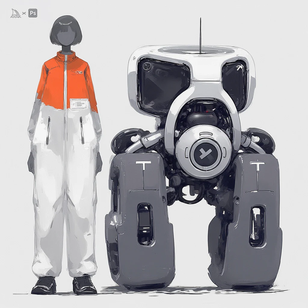 Robot & human concept study by WANN