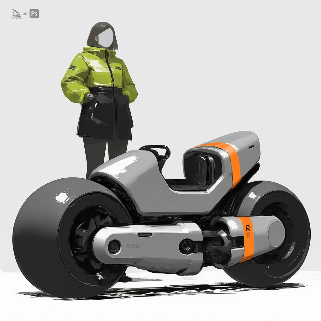Rider & machine concept study by WANN