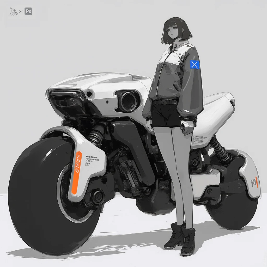 Rider & machine concept study by WANN