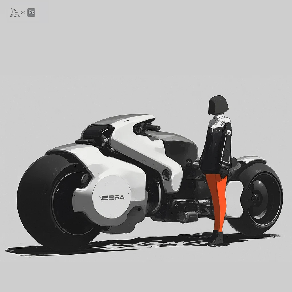 Rider & machine concept study by WANN