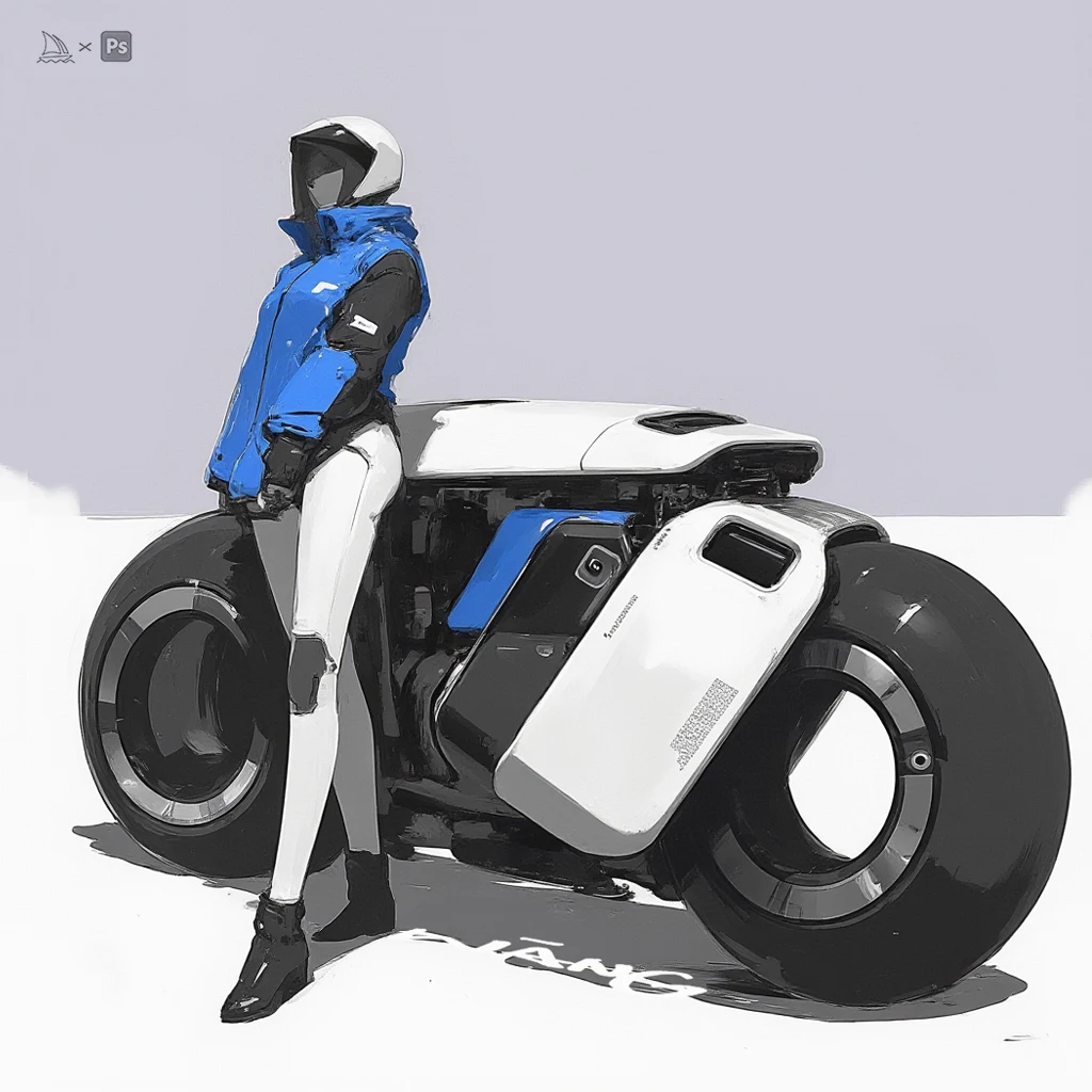 Rider & machine concept study by WANN